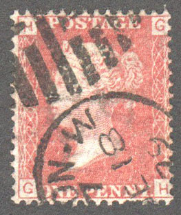 Great Britain Scott 33 Used Plate 204 - GH - Click Image to Close
